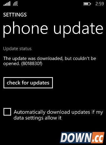 lumia denim更新8018830f错误怎么办