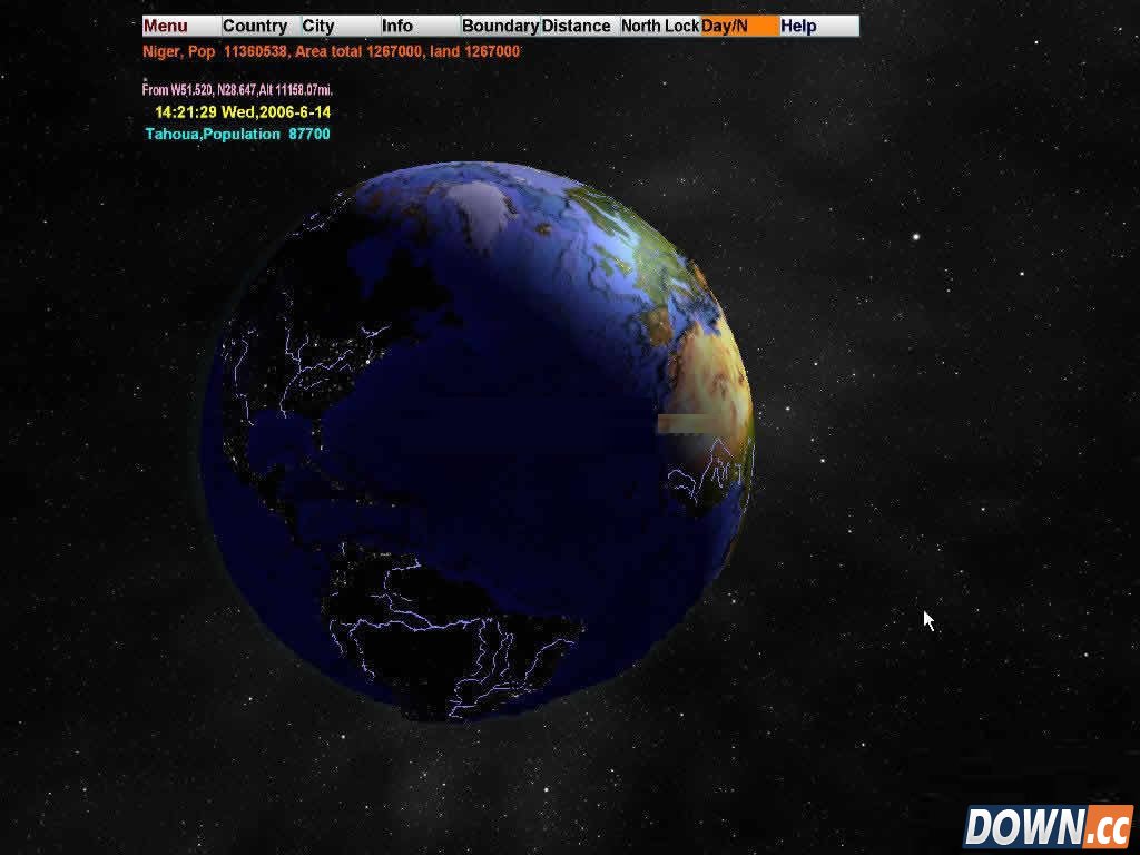 3D World Map软件的使用方法