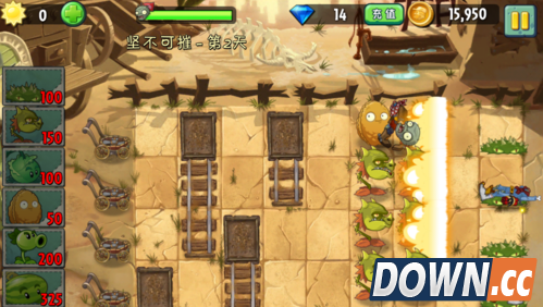 植物大战僵尸2狂野西部坚不可摧第二天