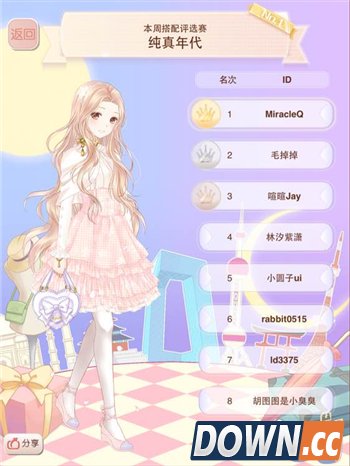 暖暖环游世界评选赛纯真年代高排名搭配图鉴