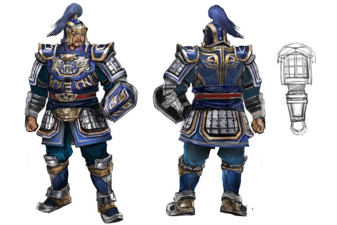 真三国无双8曹仁人设图曝光 人设图外观一览