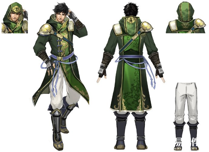 《真三国无双8》徐庶人设图曝光 形象外观一览