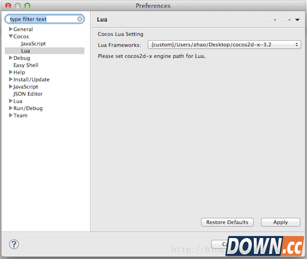 cocos code ide配置/使用步骤