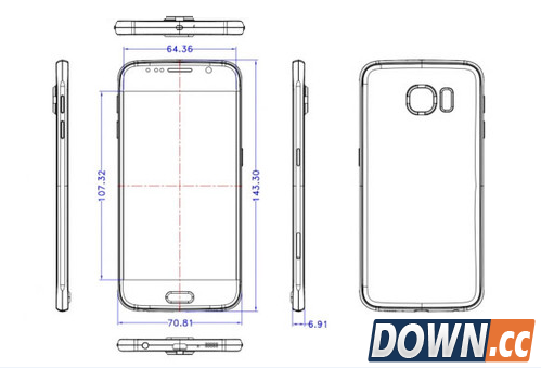 三星galaxy s6厚度