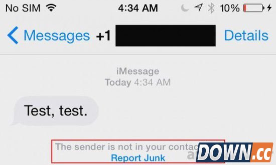 ios8.3快速报告imessage垃圾短信