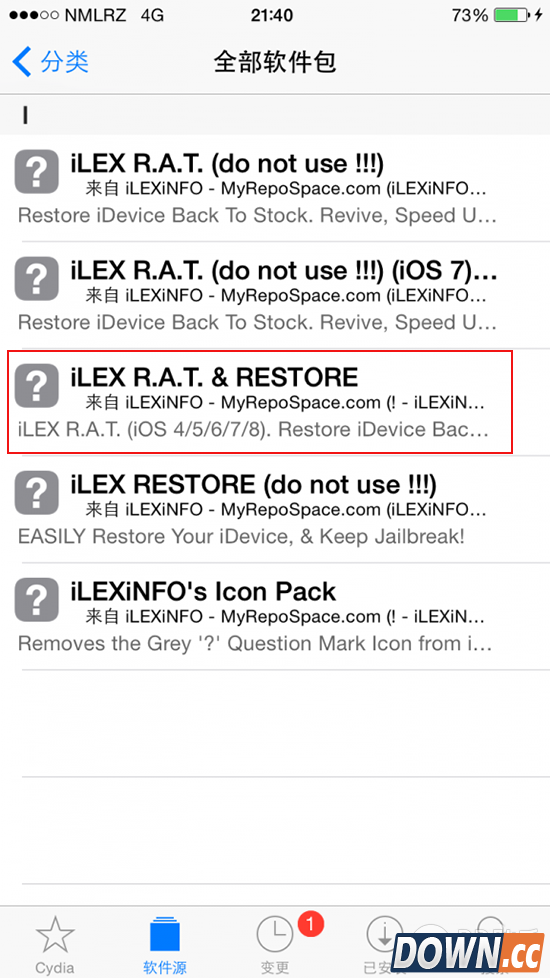 iOS8.2 beta2越狱后使用冬青鼠还原刚越狱状态 三联