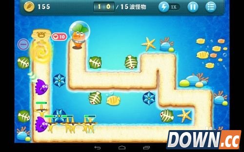 保卫萝卜深海第1关攻略