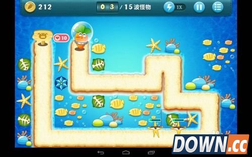 保卫萝卜深海第1关攻略