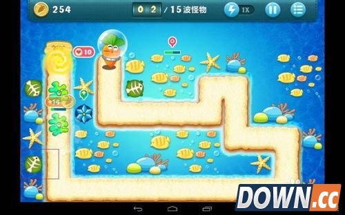 保卫萝卜深海第1关攻略