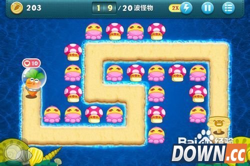 保卫萝卜深海9攻略金萝卜布阵图