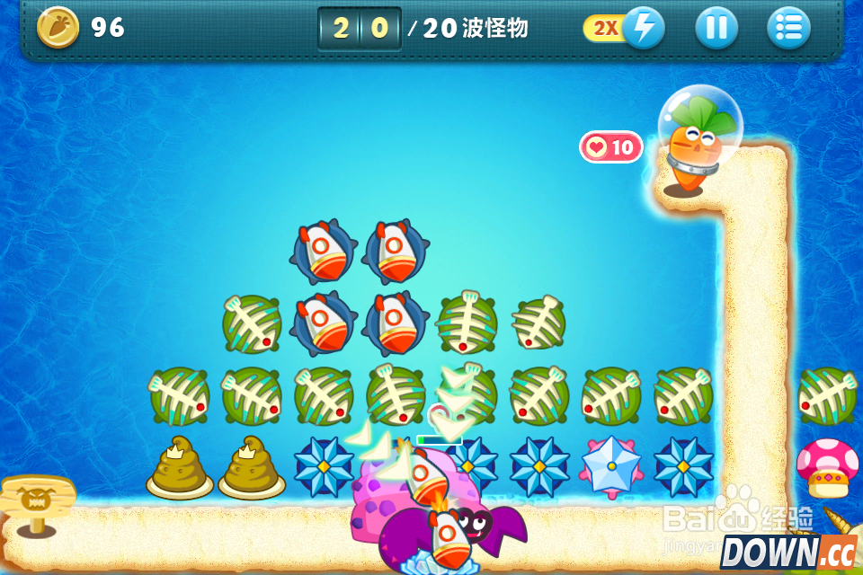 保卫萝卜深海11攻略金萝卜布阵图