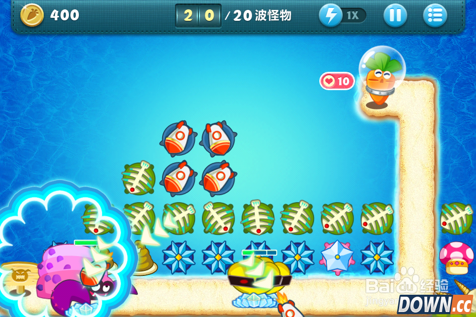 保卫萝卜深海11攻略金萝卜布阵图