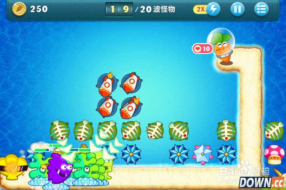 保卫萝卜深海11攻略金萝卜布阵图