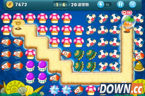 保卫萝卜深海12攻略金萝卜布阵图