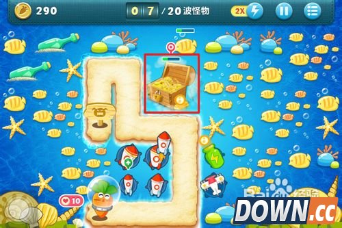 保卫萝卜深海13攻略金萝卜布阵图