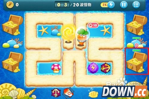 保卫萝卜深海第15关金萝卜攻略