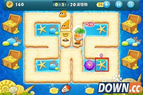 保卫萝卜深海第15关金萝卜攻略