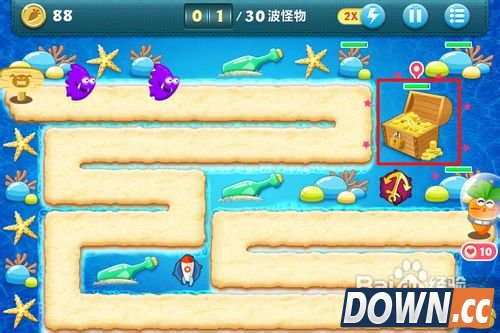 保卫萝卜深海16攻略金萝卜布阵图