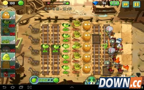 植物大战僵尸2狂野西部坚不可摧第三天