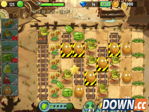 植物大战僵尸2 狂野西部 种子保卫战 第三天