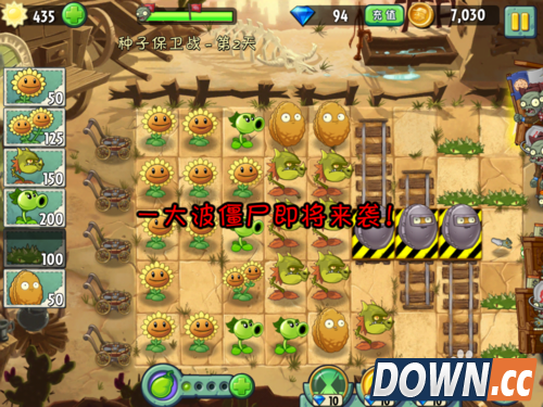 植物大战僵尸2种子保卫战第二天