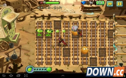 植物大战僵尸2狂野西部围栏之战第三天