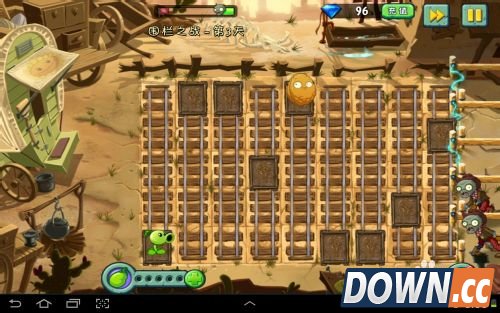 植物大战僵尸2狂野西部围栏之战第三天