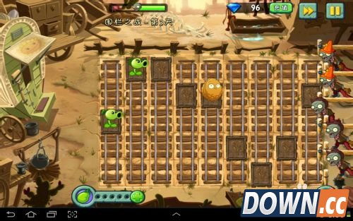 植物大战僵尸2狂野西部围栏之战第三天