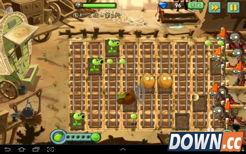 植物大战僵尸2狂野西部围栏之战第三天