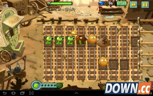 植物大战僵尸2狂野西部围栏之战第三天