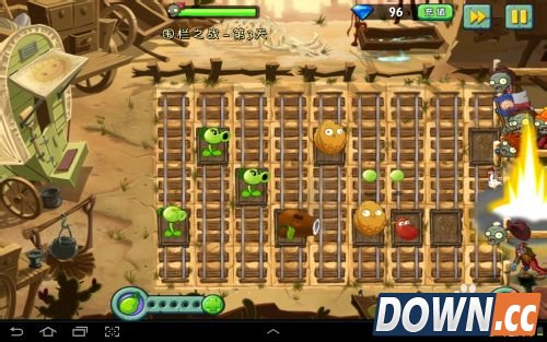 植物大战僵尸2狂野西部围栏之战第三天