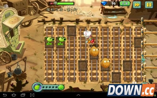 植物大战僵尸2狂野西部围栏之战第三天