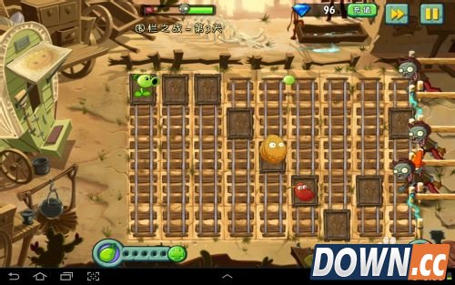 植物大战僵尸2狂野西部围栏之战第三天