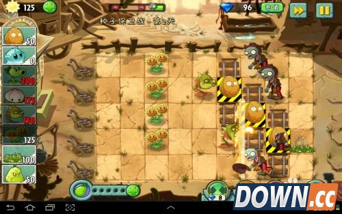 植物大战僵尸2狂野西部种子保卫战第二天