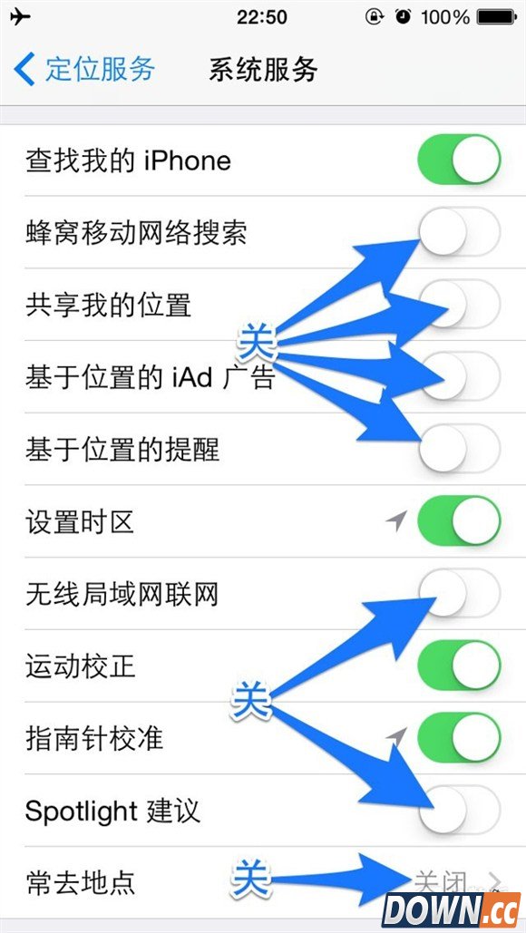 iphone隐私保护设置