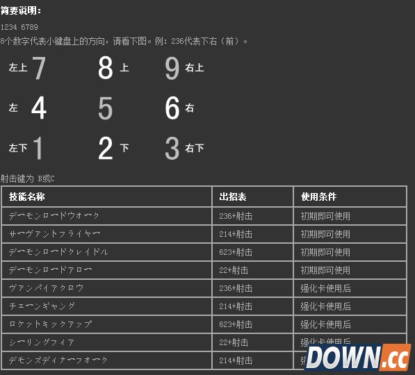 点击查看大图 东方绯想天出招表
