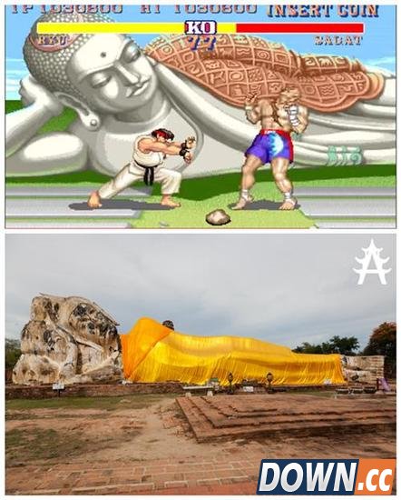 《街霸2》中人物场景原型