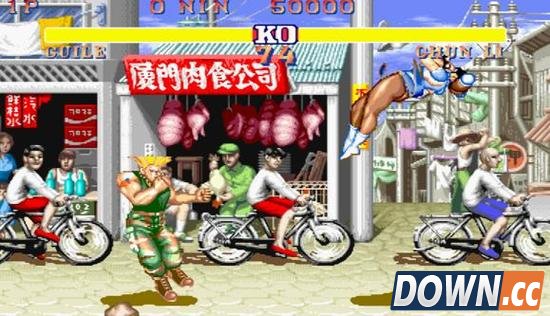 《街霸2》中人物场景原型