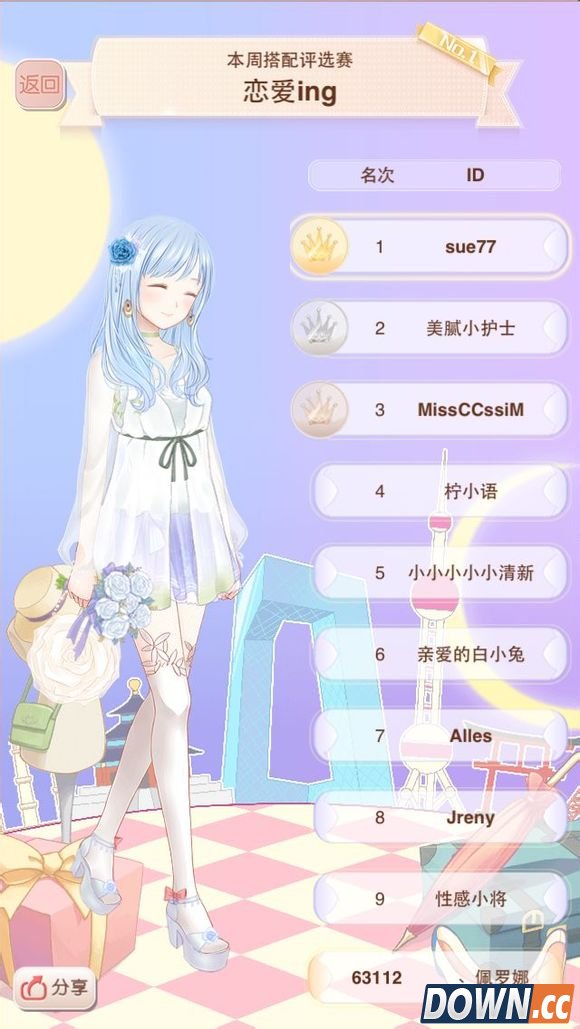 暖暖环游世界恋爱ing评选赛怎么搭配 高分超前排图鉴