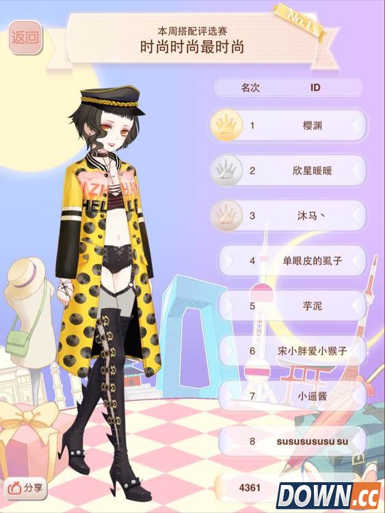 暖暖环游世界评选赛时尚时尚最时尚高分搭配图鉴