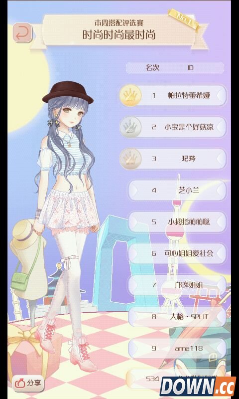 暖暖环游世界评选赛时尚时尚最时尚高分搭配图鉴