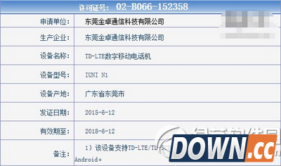iuni n1手机配置参数