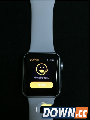 手机qq空间显示来自apple watch