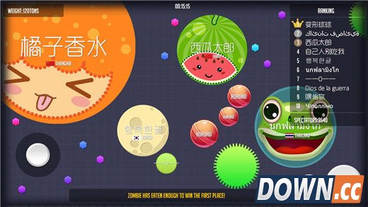 《球球大作战》欧美排行前三