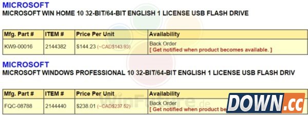 告别光盘 U盘包装的Windows 10在德国曝光