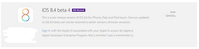 ios8.4beta4固件下载