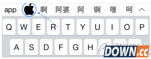 iphone怎么打出苹果标志