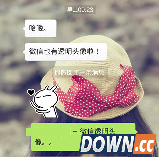 微信怎么设置透明头像