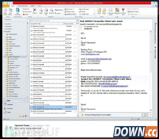 Hacking Team被黑文件流出