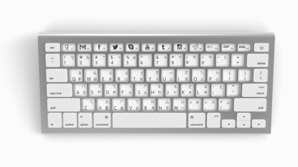 这个键盘帅呆了：自带电子墨水屏